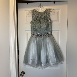 Silver short dress size S